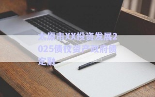 太原市XX投資發展2025債權資產政府債定融